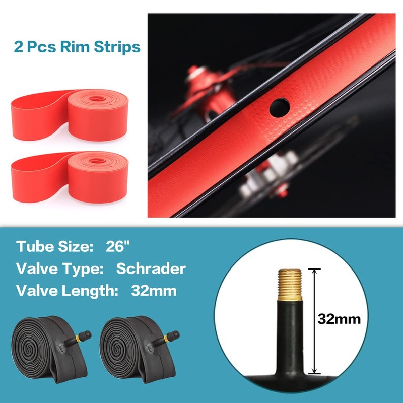 SIMEIQI 26X2.125 Inch for Mountain Bike Tires (2 Tires 2