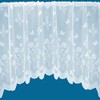 Country Garden Butterfly Jardiniere Arched Floral Pattern Net Curtains In
