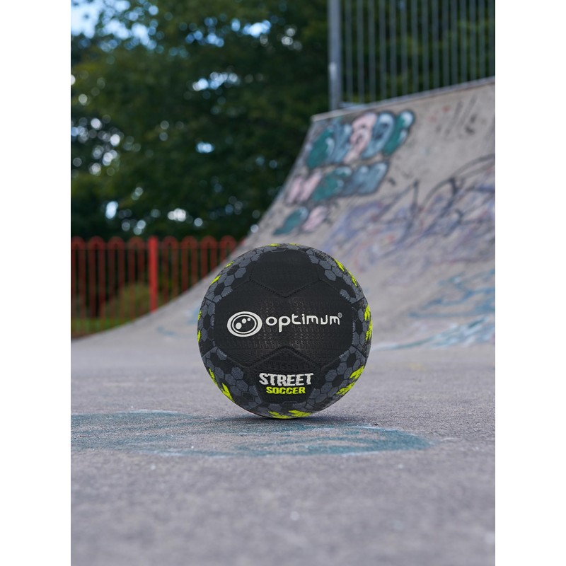 Optimum STREET FOOTBALL - BLACK/YELLOW - SIZE 5