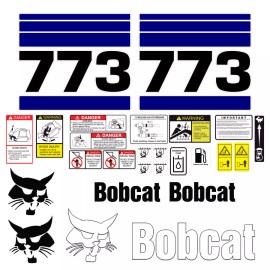 Aftermarket Bobcat 773 Skid Steer Set Vinyl Decal Sticker - 25 PC