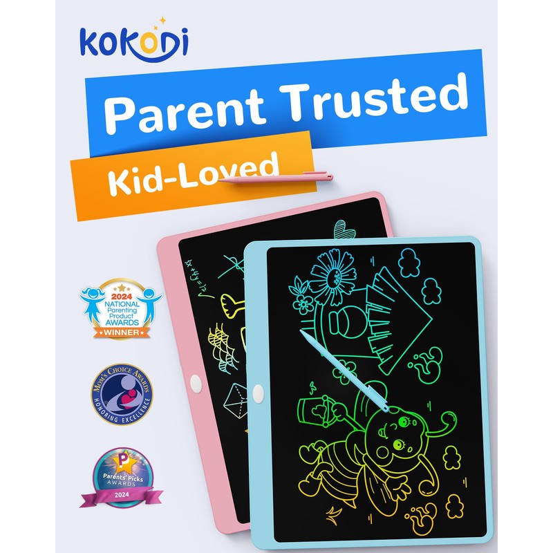 KOKODI LCD Writing Tablet, 16 Inch Colorful Doodle Board Drawing