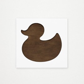 Rubber Duck Stencil – Reusable 4x4 Inch Mylar Template for Wall Art, Scrapbooking, Painting, Drawing, and DIY Crafts