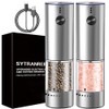 Upgraded Larger Capacity Electric Salt and Pepper Grinder Set,USB Rechargeable