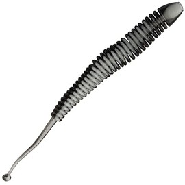 FTM Omura Baits Snake 8.4 cm 1.4 g - 10 Trout Baits, Flavour: Garlic, Colour: White/Black