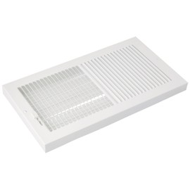 AMERICAN METAL PRODUCTS 367W12X6 12x6 WHT Base Register, 1 Piece
