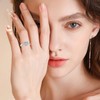 BONLAVIE 925 Sterling Silver Heart Rings for Women Heart Shape