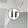 ITROLLE Sloped Ceiling Adapter 2PCS Black Lighting Sloped Ceiling Adapters
