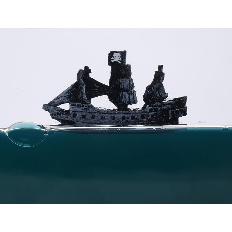 Unsinkable Boat Black Pearl Pirate Ship in a Box Bottle