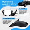 Black Left Driver Side Mirror Replacement For Honda Civic 2016-2021