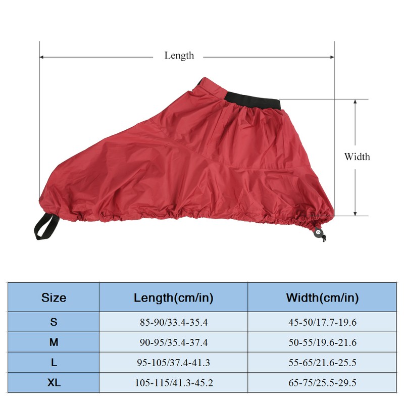 Universal Adjustable Sport Waterproof Nylon Kayak Spray Skirt Deck Sprayskirt