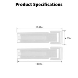 RT-TCZ Tailgate Hinge Cover Spare Tire Bracket Rear Door Trim Exterior Accessories Decoration for Jeep Wrangler JK JKU 2/4 Door 2007-2017,white