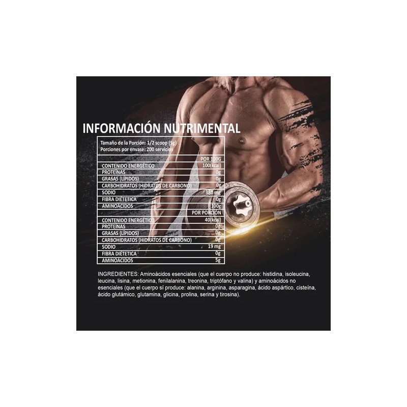 Aminoácido Suplemento En Polvo 1kg Vitron Protein 200servis