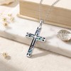 Cross Necklace S925 Religious Cross Pendant Abalone Shell Christian Jewelry