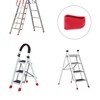 Pack of 4 Rubber Ladder Feet Mat, Ladder Non-Slip Feet