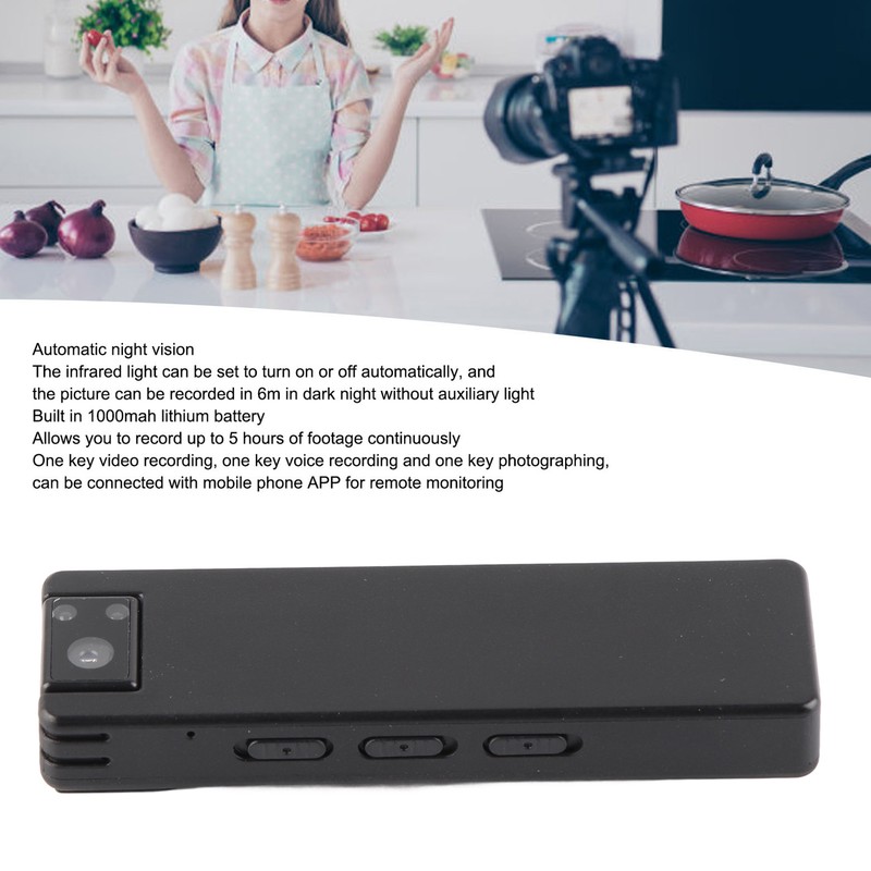 Mini Body Camera 1080P HD Wireless WiFi Night Vision Wearable