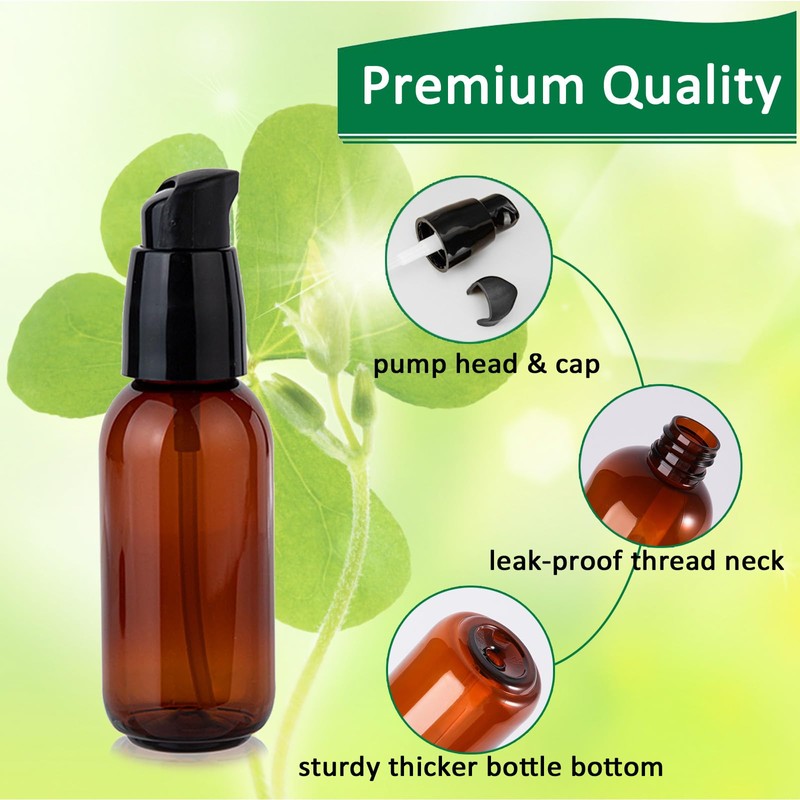 Apstaqeoo 4Pcs 80Ml Empty Lotion Pump Bottle Dispenser for Toiletries