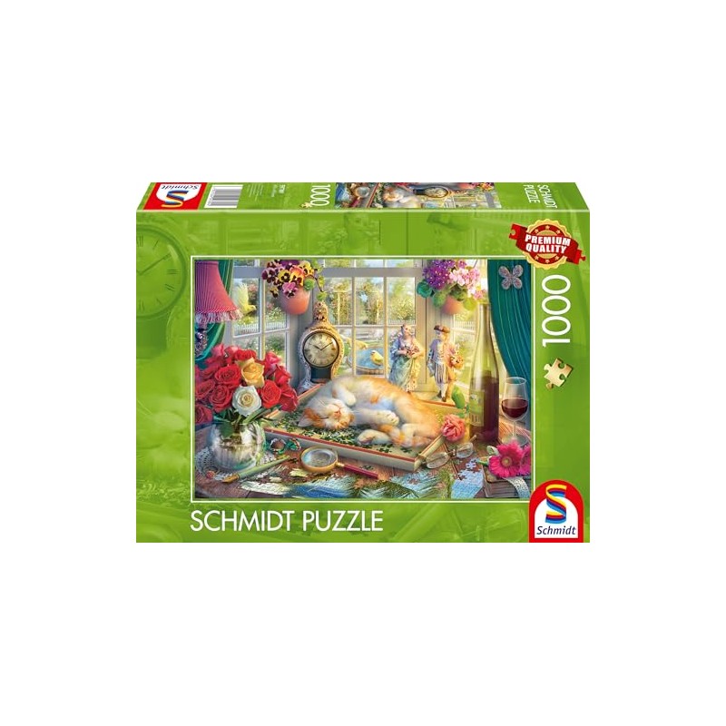 Schmidt Spiele 59789 Puzzle Time with Cat, 1000 Pieces, Multi-Colour