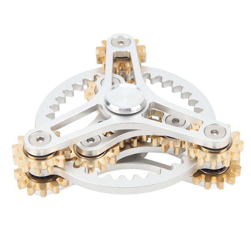 Fingertip Gear Toy 4 Gears Decompression Metal Finger Hand Brass