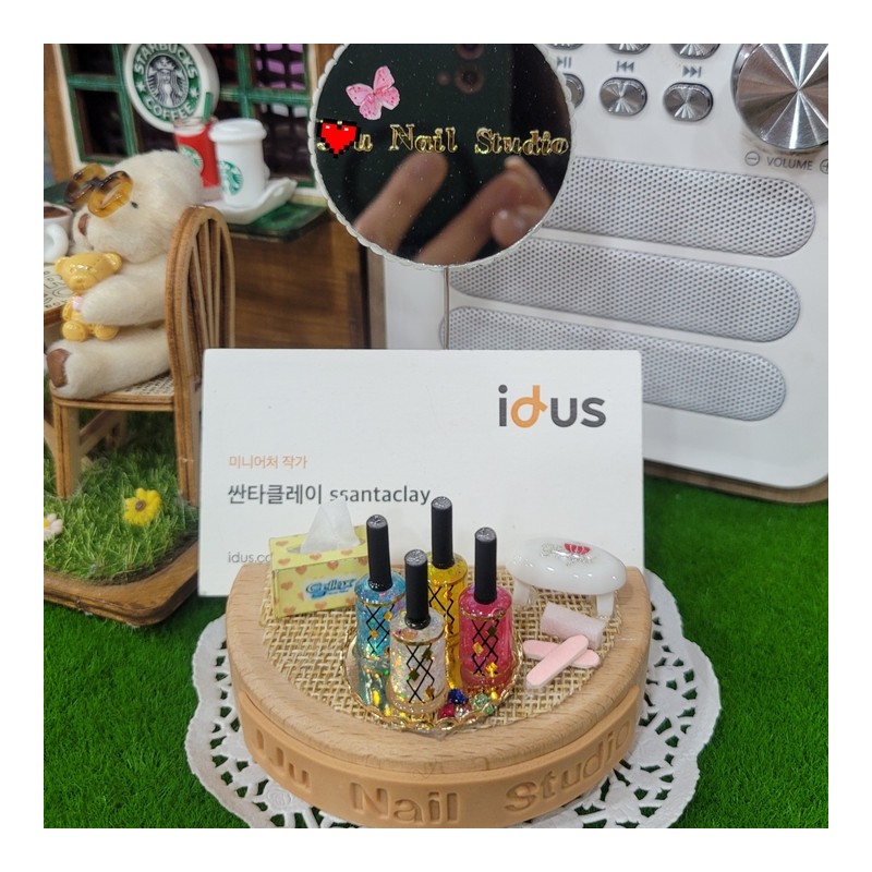 Nail Nail Shop Miniature Business Card Holder - Not Selected