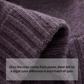 GreenMount Women 100% Pure Cashmere Beanie Hat & Cashmere Scarf Set With Gift Box for Women Winter Plant Dyeing