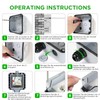Upgrade Outdoor Socket Waterproof Socket IP66 with Switch Indicator Light,