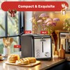YSSOA Stainless Steel Toaster 2 Slice with Extra Wide Slot