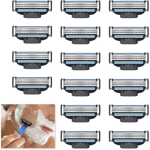 24 Pcs Razors Blades for Men, Razor Blades Refills Compatible