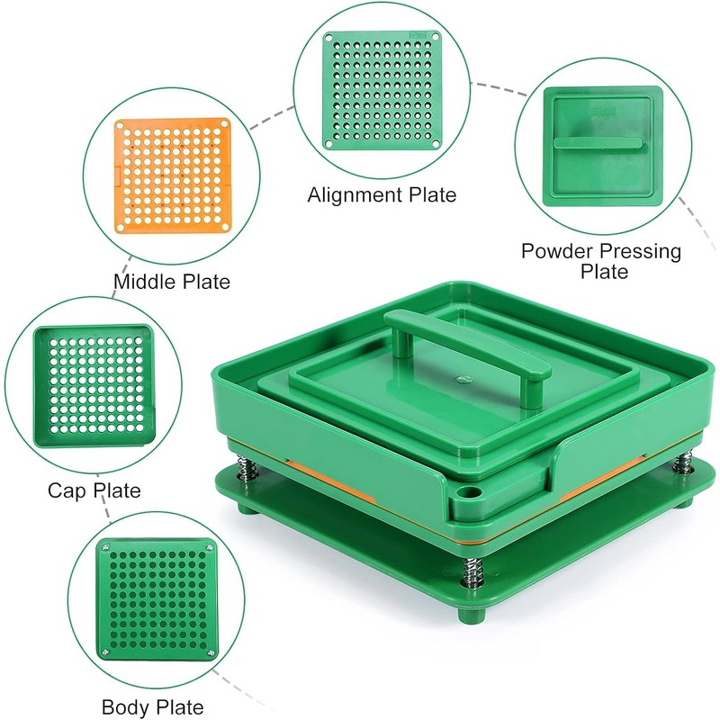 Capsule Holder Tray Filling Machine Tool for 100 Size 00