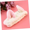 OATIPHO Flannel Cat Ears Headband for Women Winter Makeup Face