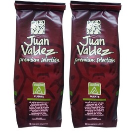 Juan Valdez Cumbre, Fuerte (strong) - Ground Colombian Coffee, Premium Selection, 17.6 oz (8.8 oz - 2pack)