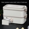 2 Tier Stackable Bento Box 304 Stainless Steel Insulated Lunch