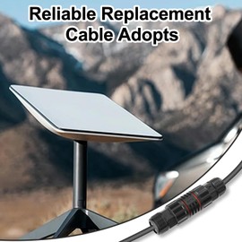 75ft Extension Cable Compatible with Starlink, Extend&Repair Mounting Accessories with IP68 Water Proof Connection, 1000M Protocl Pure Copper Data Transmission Surpport, Internet Replacement Tools Kit