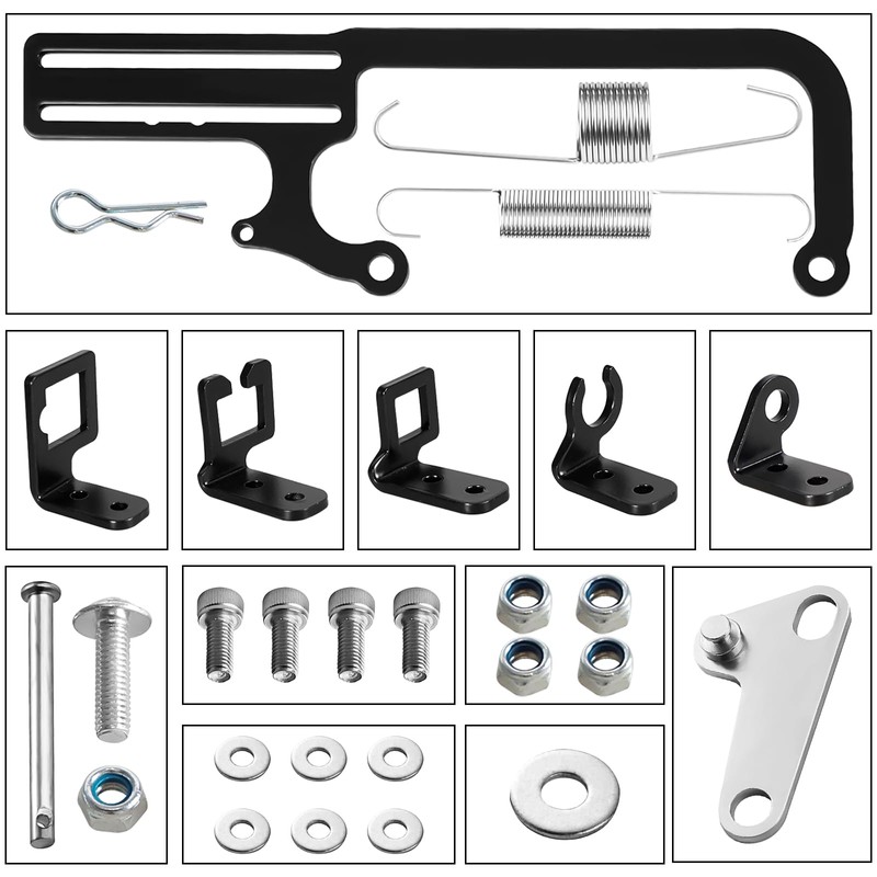 304147 EZ EFI Car Cable Mount Kit, Black Steel Adjustable