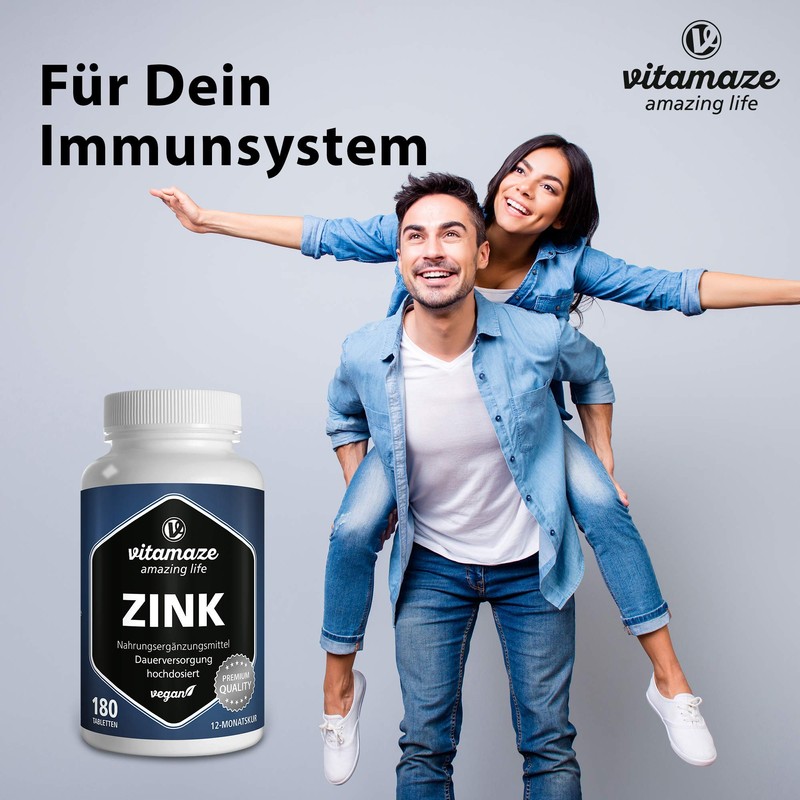 Zinc tablets highly dosed, 25 mg per daily dose, 50