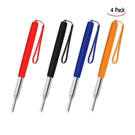 XLKJ 4 Pcs Stick Pointer, Presentation Stick, Telescopic Pole for Teachers, Stainless Steel Telescopic Pointing Stick for Classroom Office