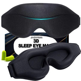 Sleep Mask,3D Memory Foam Eye Mask for Sleep,100% Light Blockout Night Blindfold for Sleeping,Sleep Mask for Men and Women Comfortable Zero Eye Pressure Sleep Eye Covers for Home,Office,Travel Use