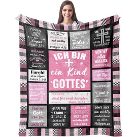 Christian Gifts, I Am A Child of God Blankets, Communion Gifts for Girls, Christening Gifts for Girls, Blanket with Bible Verses, Confirmation Gift, Easter Christian Gifts for Women