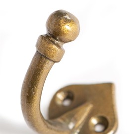 Hammer and Tongs - Arrow Head Hook - W35mm x H40mm - Brass - Pack of 5