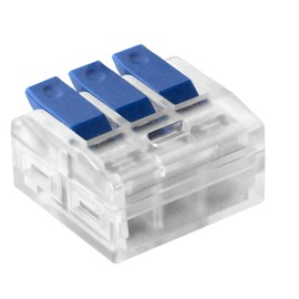 Miratic Connection Clamps with Lever Cable Clamps Electric Clamps for Cable 0.75-4 mm² IEC 450V/32A (3-Wire/6 Pieces)