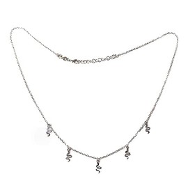 Silver Choker Law 925 m Woman 40 cm Chain reasons snake carabiner