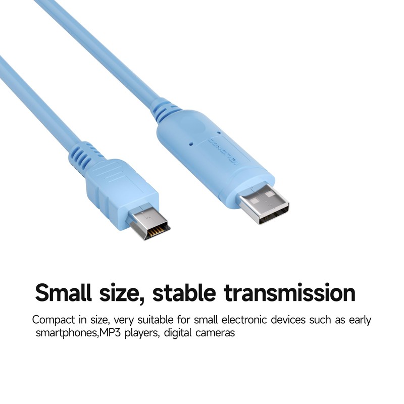 IQlionco USB Type A to USB Type Mini B, Console