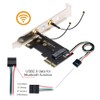 Tarjeta WiFi inalámbrica NGFF A/E-Key a PCI-E Express 1x adaptador