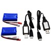 Blomiky 7.4V 2S 600mAh Li-ion Rechargeable Battery with JST Plug