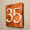 Hasware Floating House Number Sign, 12 cm, Modern Door Numbers,