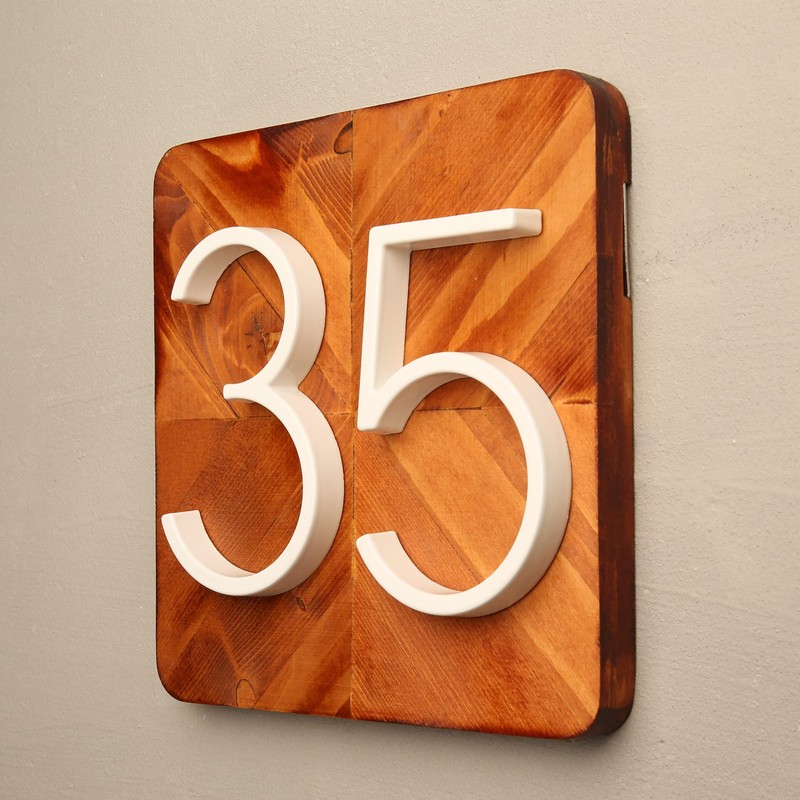 Hasware Floating House Number Sign, 12 cm, Modern Door Numbers,