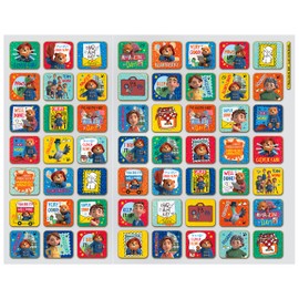 Paper Projects 01.70.30.034 Adventures of Paddington Reward 56 Sparkly Stickers, Chart is Wipe-Clean, Blue, 29.7cm x 42cm