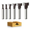 GLRYD 6-Piece T-Slot Cutter Set 8 mm Shank - Carbide