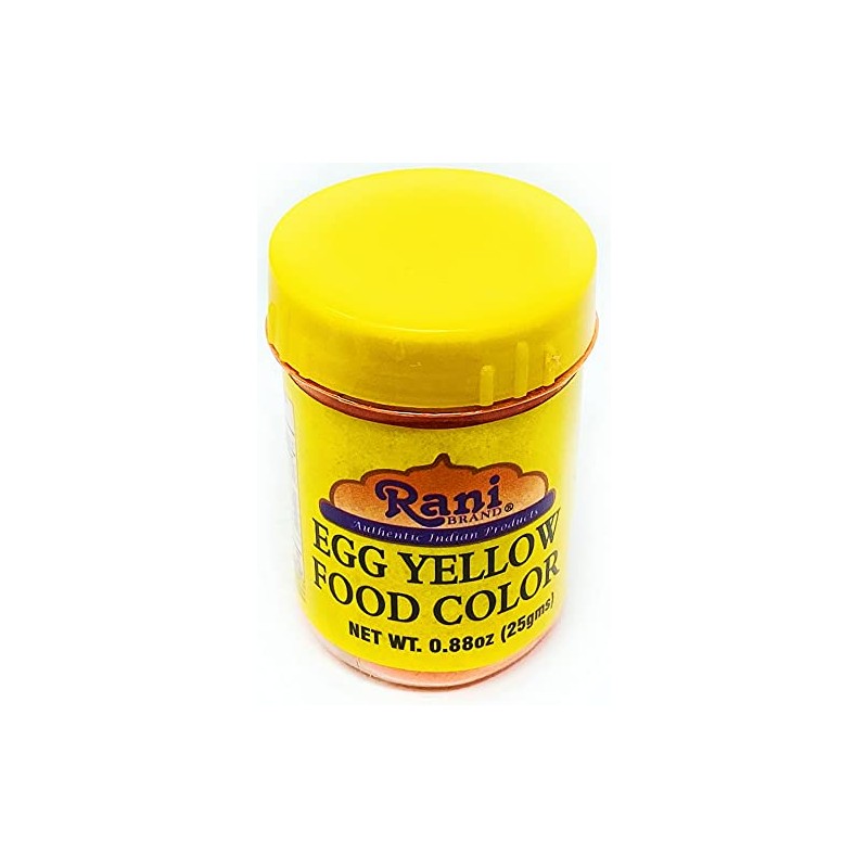 Rani Yellow Food Color Indian 25gm (0.88oz) ~ Vegan