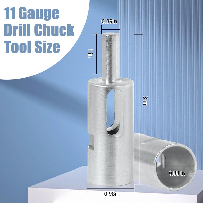 EZ Twist Fence Ties 11 Gauge Drill Chuck Tool for