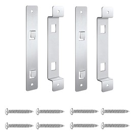 Naisfei Metal Bird Bracket，2 Sets with Screws, for Hanging Outside Birdhouse, Bird House Brackets, Steel Bird House Mounting Bracket with Screws and Drywall Anchors